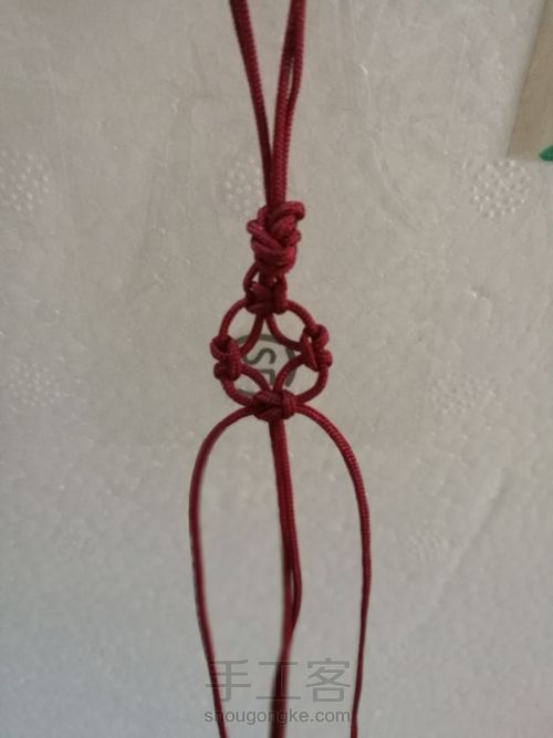 金钱手链 第3步