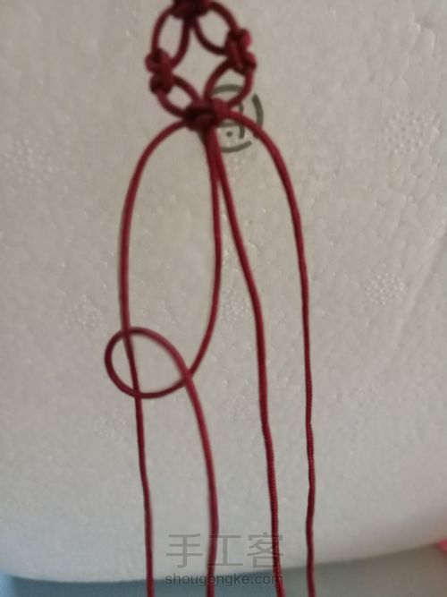 金钱手链 第4步