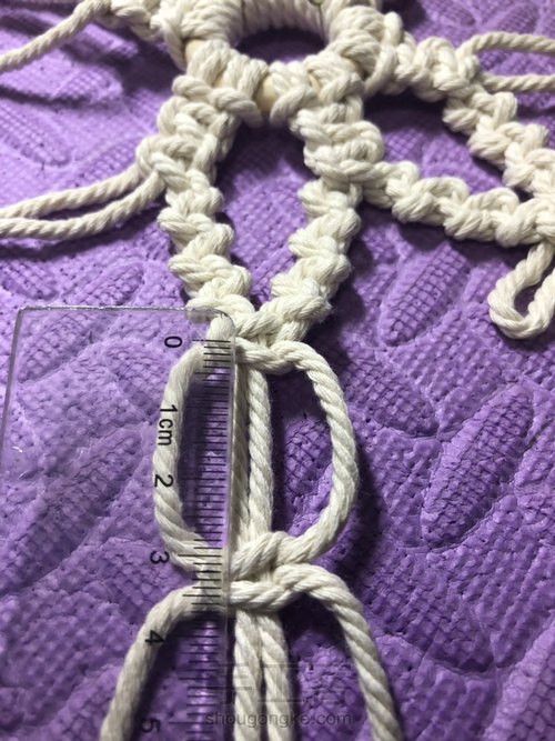 macrame雪花 第11步