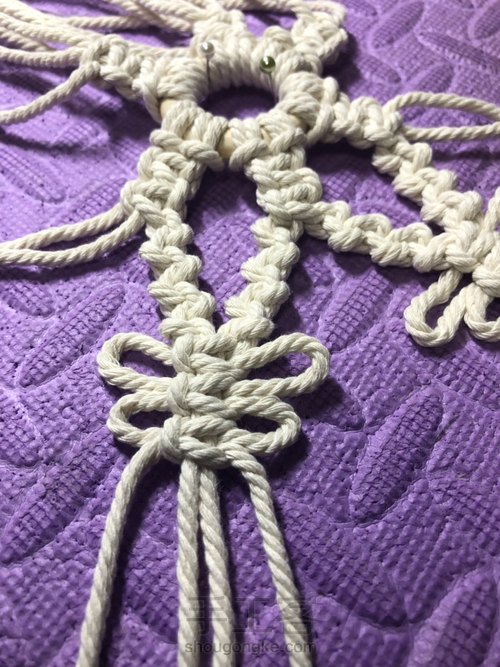 macrame雪花 第12步