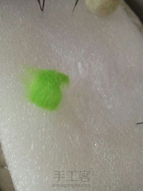 羊毛毡小多肉 第5步