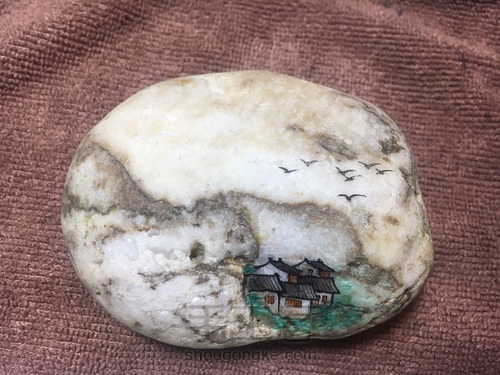 石头画(山水田园) 第5步