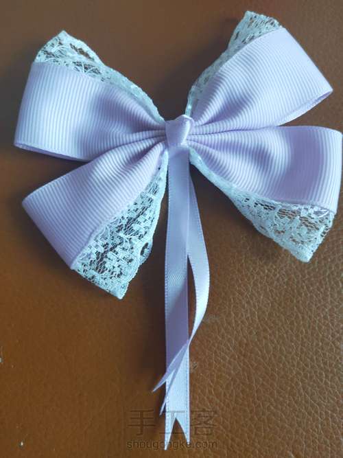 (原创)蕾丝丝带蝴蝶结 第10步