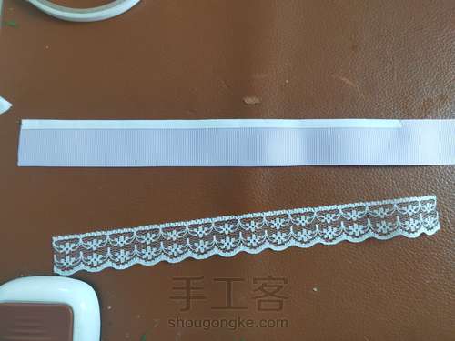 (原创)蕾丝丝带蝴蝶结 第2步