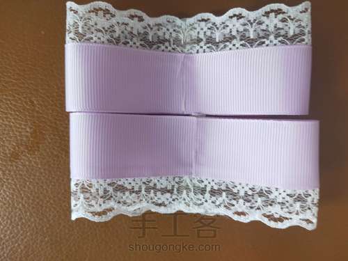 (原创)蕾丝丝带蝴蝶结 第5步