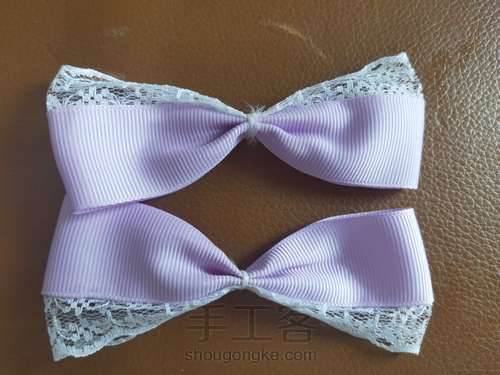 (原创)蕾丝丝带蝴蝶结 第6步