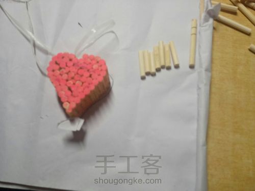 筷子～心形挂件 第7步