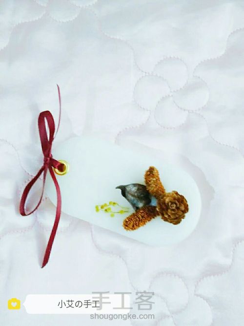 小艾❤手工  遇见你，真好 手工香薰蜡片 第12步