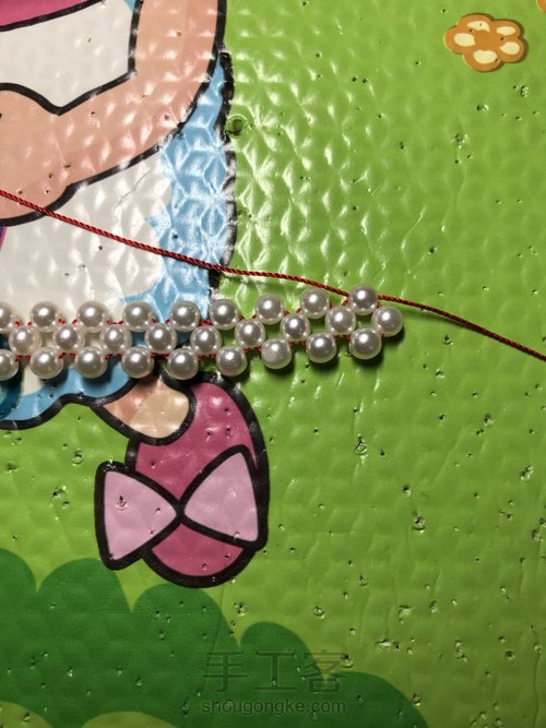 石榴石串珠手链教程 第6步