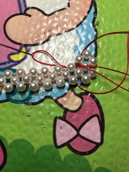 石榴石串珠手链教程 第8步