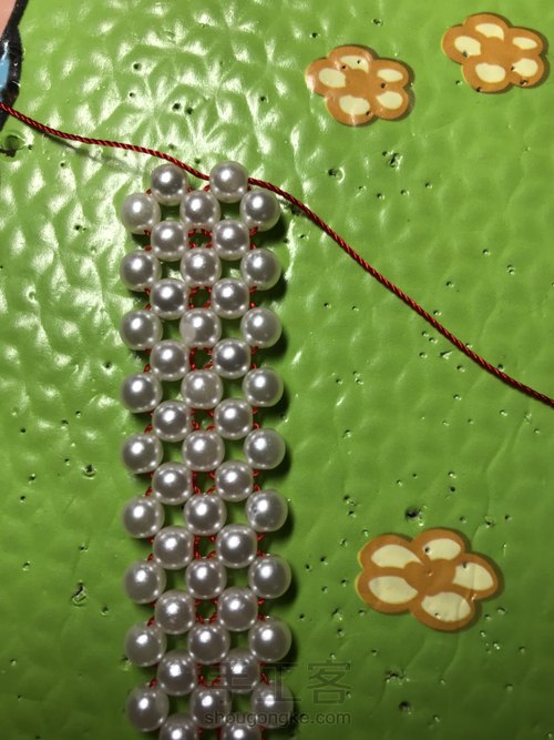 石榴石串珠手链教程 第10步