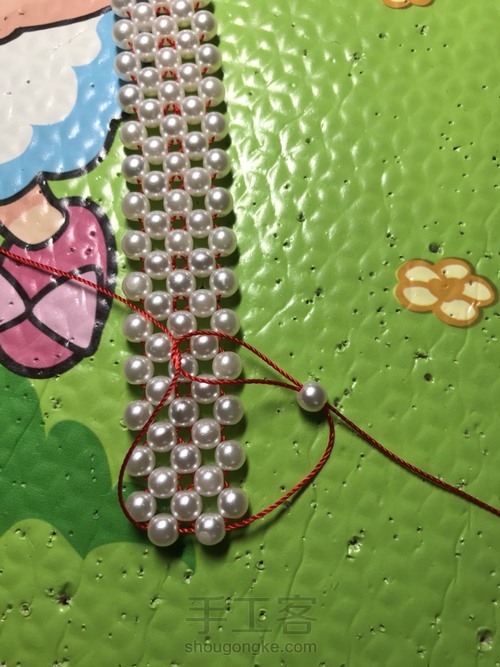 石榴石串珠手链教程 第12步