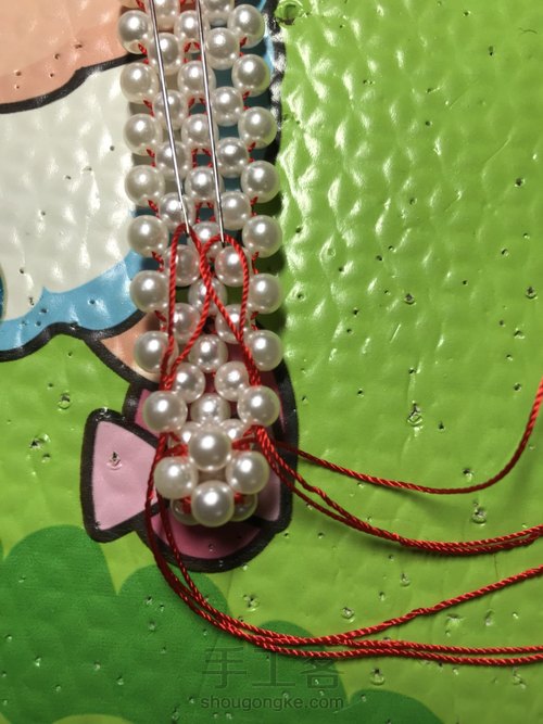 石榴石串珠手链教程 第18步