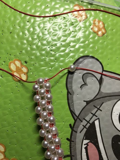 石榴石串珠手链教程 第21步