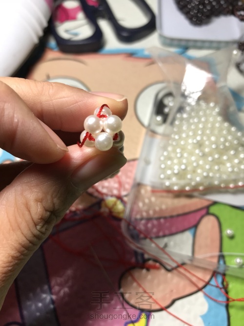 石榴石串珠手链教程 第13步