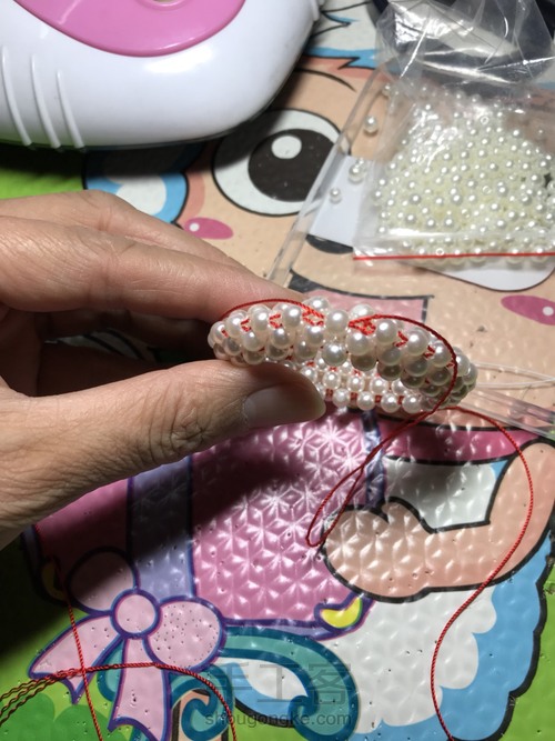 石榴石串珠手链教程 第24步