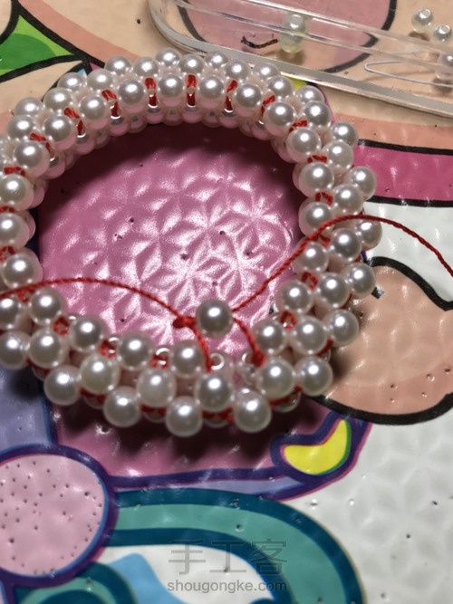 石榴石串珠手链教程 第26步