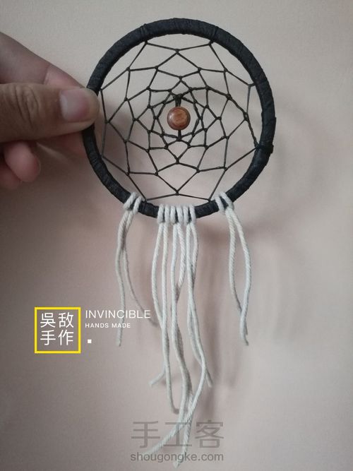 废旧铁环改造捕梦网~ 第10步