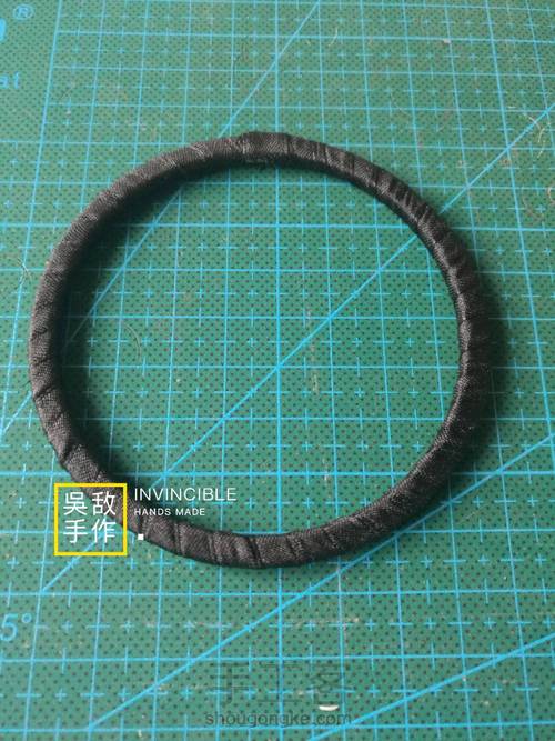 废旧铁环改造捕梦网~ 第3步