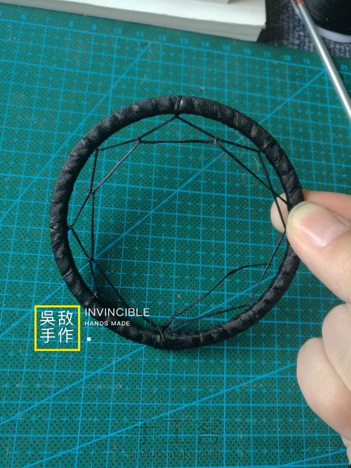 废旧铁环改造捕梦网~ 第5步