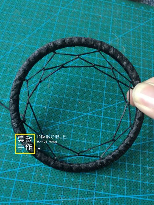 废旧铁环改造捕梦网~ 第6步