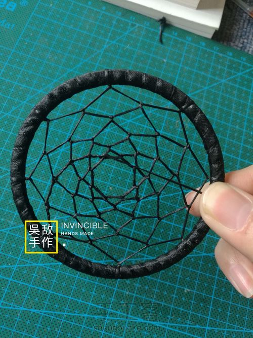 废旧铁环改造捕梦网~ 第7步
