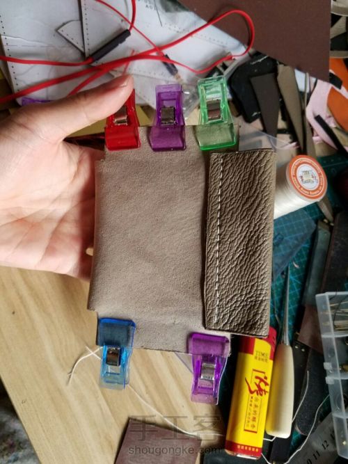 超实用的零钱包迷你口金包手机包手拿包 第6步
