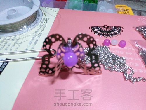 自己觉得丑哭了的一个发簪 第2步