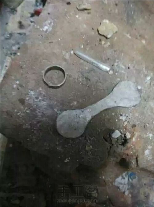 分享DIY手工银戒指和卡子镶嵌过程 第11步