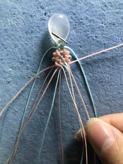 双面玉髓小耳环 第15步