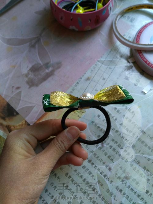 圣诞风格的发圈 第11步