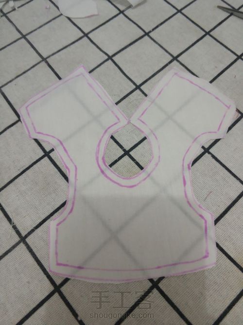 bjd娃衣  ～6分小洋装·幸福信箱～（小裙子带内衬） 第7步