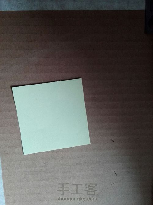 方形镂空纸球 第1步