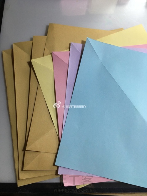 折纸拉手抽屉收纳柜 第3步