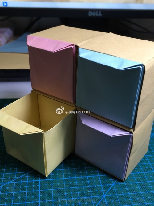 折纸拉手抽屉收纳柜 第60步