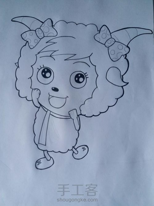 一个美羊羊分几步完成？ 第9步