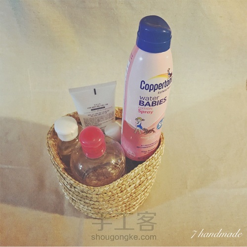 旧物大改造,变身草编包~ 第2步