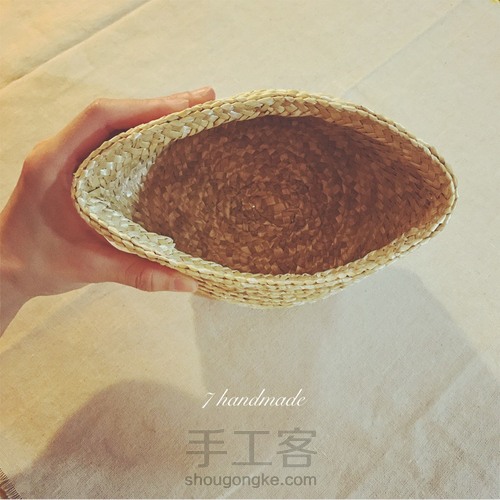 旧物大改造,变身草编包~ 第3步