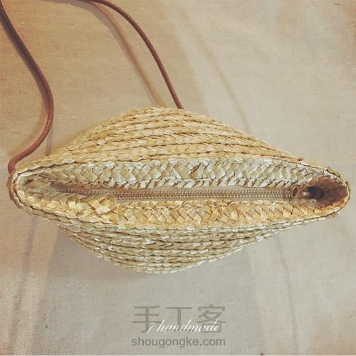 旧物大改造,变身草编包~ 第16步