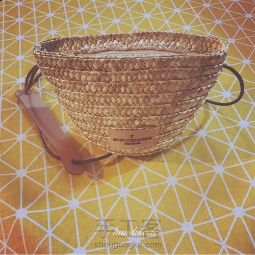 旧物大改造,变身草编包~ 第17步