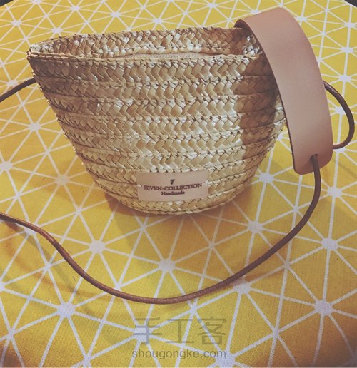 旧物大改造,变身草编包~ 第18步