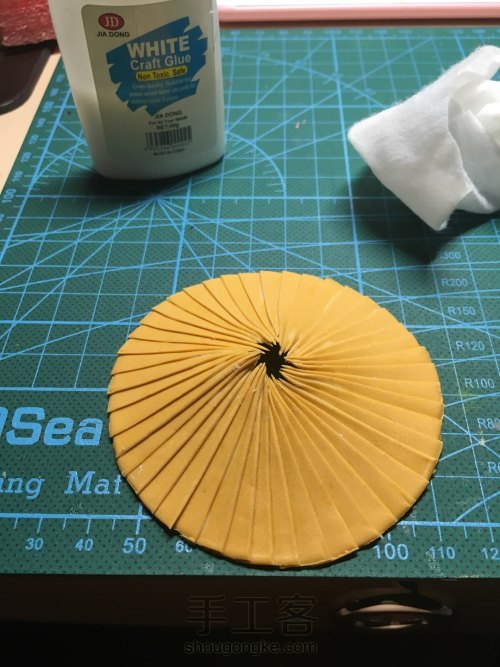 树脂粘土油纸伞的制作 第4步