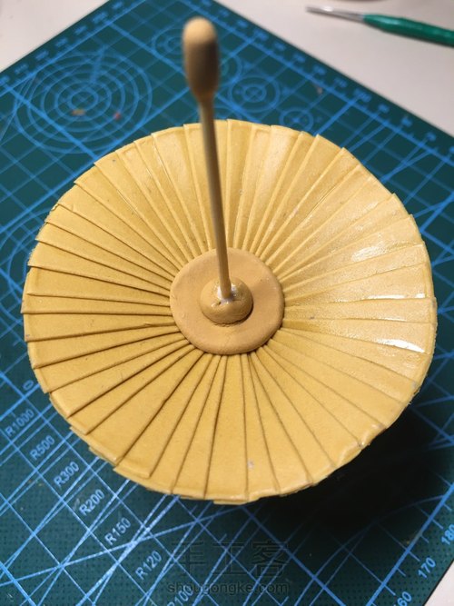 树脂粘土油纸伞的制作 第6步