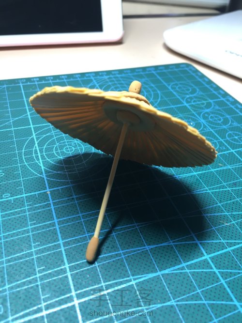 树脂粘土油纸伞的制作 第9步