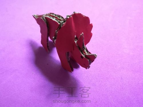 立体小模型三角龙 第12步
