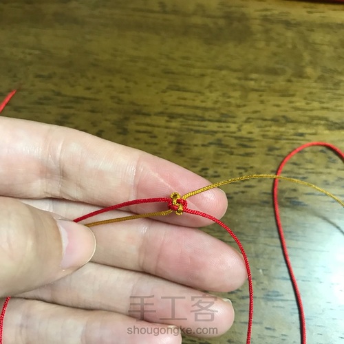 桂花结手绳 第9步