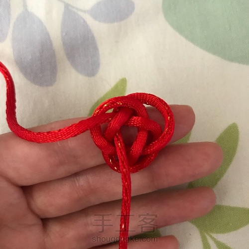 纽扣结 第3步