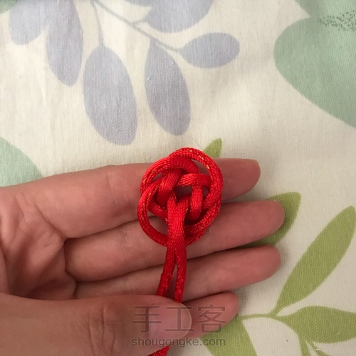 纽扣结 第4步