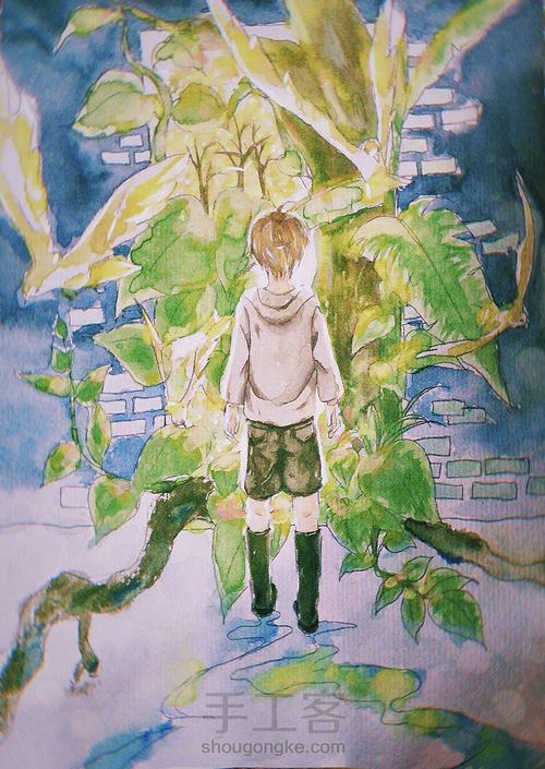 水彩手绘插画 第4步