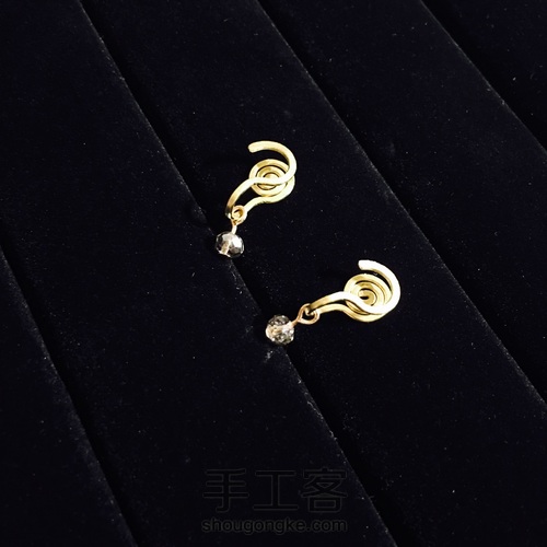 绕线免洞创意耳环 第2步